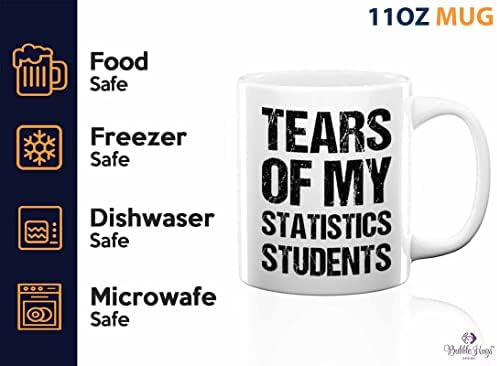 Tears of my Coffee Mug 11oz White - статистика студенти - Преподавател по области Актуарий Математик, Икономист Статистическо Средно