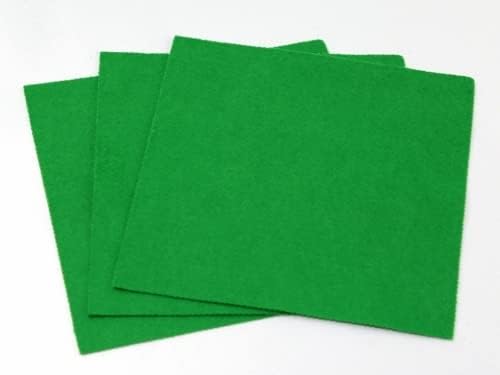 Лепкава задната част на самозалепващи акрилна филцови тъкани 12 квадратен поляна зелен цвят - за лист