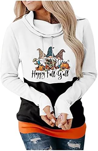Дамски Hoody с качулка на Хелоуин, Забавен Принт Тиква, Есенни Напускные Свободни Блузи С Дълъг Ръкав, Пуловери, Жилетки