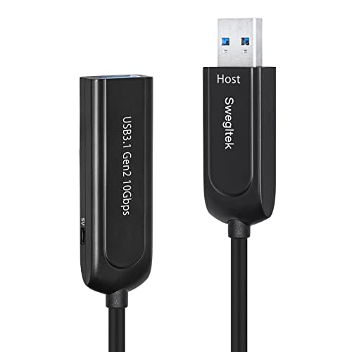 USB 3.1 Мъжки Женски Удлинительный кабел Оптичен 10 Gbit/s 15 M е Съвместим с Windows, Mac OS, Linux, Индустриална камера за Машинно зрение, Принтер за наблюдение на сигурност и медиц?