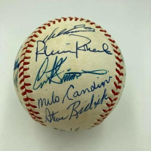 1950 г Philadelphia Phillies Магически Kids NL Team Champions Подписа бейзболен договор JSA COA - Бейзболни топки с автографи