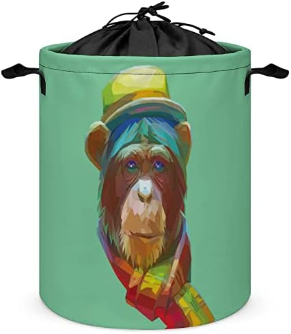 Портрет на Хипстера-шимпанзета, Кошница За дрехи На съвсем малък кош За Съхранение на Бельо Голяма Кошница-Органайзер За играчки