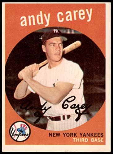 1959 Topps # 45 Анди Кери Ню Йорк Янкис (Бейзболна картичка) VG/БИВШ Янкис