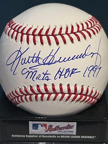 Кийт Ернандес Ню Йорк Метс Копито 1997 Подписан Oml Бейзбол Бейзболни топки с автографи