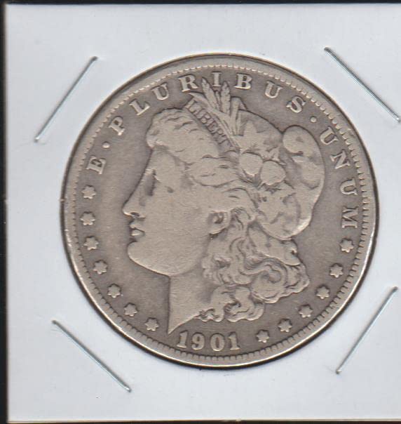 1901 За Морган (1878-1921) (90% сребро) Глоба 1 долар