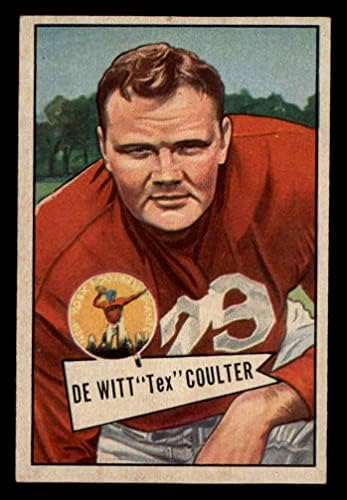 1952 Боуман # 71 Dewitt Tex Коултер Ню Йорк Джайентс-FB (Футболна карта) БИВШ Джайентс-FB Армейски