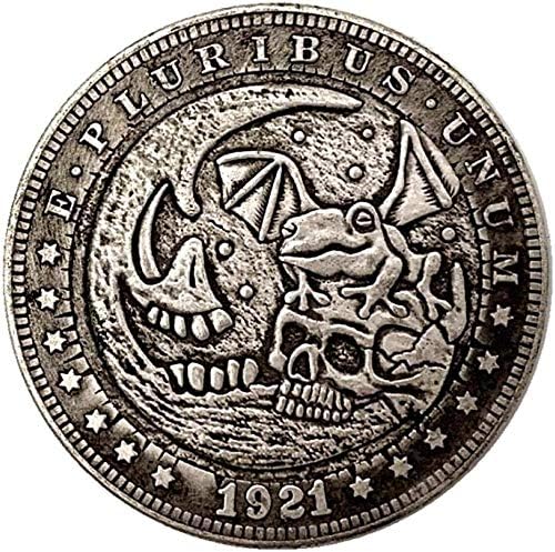 Монета на Повикване 1921 Скитник Скелет Пират Старинни Медни Монети Копирни колекция Подаръци Колекция от Монети