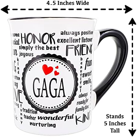 Кафеена чаша Cottage Creek Gaga, Голяма керамична 16 грама. Чаша с Гагой за най-Добра Гаги на Светлината