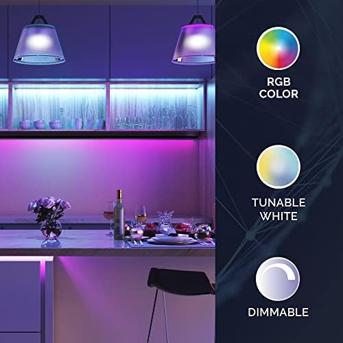Интелигентен led лампа Satco S11283 Starfish с Wi-Fi-горивото R20, с Променящ се цвят и Адаптивни Бяла, 6 W, 2700-5000 До