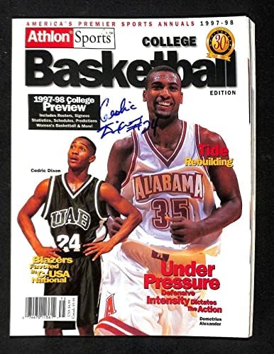 Cedric Dixon UAB подписа договор с Athlon Баскетбол Annual 1997/98 91266b23 - Баскетболни топки колеж с автограф