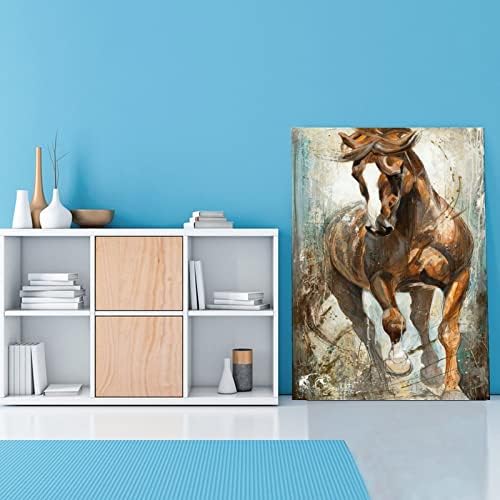 ToMart Художествен Плакат Elise Gene Horse Интериорна Снимка на Кон, с монтиран на стената Платно Платното за Печат Живопис Плакати И