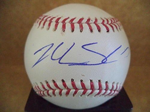 Ник Шмид Сан Диего Падрес Подписа Бейзболни топки с автограф на M. l.. W / coa - Бейзболни топки с автографи