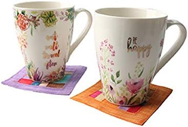Направи си сам, купете си Домашен комплект от 5 на Каботажните за чай с притежателя на Mosi Ramie в Традиционен корейски дизайн, Случайни 5 цвята (Правоъгълни)
