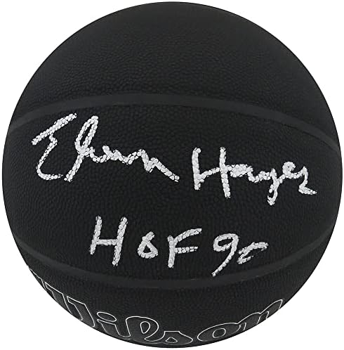 Алвин hayes награди подписа Логото на Wilson I/O Black 75th Anniversary NBA Basketball с Логото на HOF'90 - Баскетболни топки с автографи
