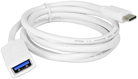 Високоскоростен кабел Logisys 3,3' USB 3.1 Type C за да се свържете към конектора USB 3.0 A - Бял - CA30F