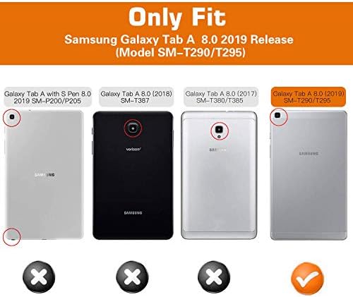 Калъф-за награда APOLL за Samsung Galaxy Tab A 2019 8,0 см SM-T290/T295, Ултра-Лек калъф-поставка от изкуствена кожа с магнитна закопчалка