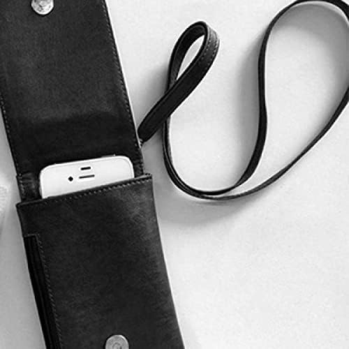 Домашни Любимци Черна Змия Скица На Модел Телефон В Чантата Си Чантата Виси Мобилен Калъф Черен Джоба