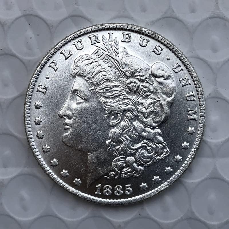 1885P Версия на Американската монети Морган Сребърен долар Месинг със сребърно покритие Антикварни Чуждестранни Възпоменателни монети,