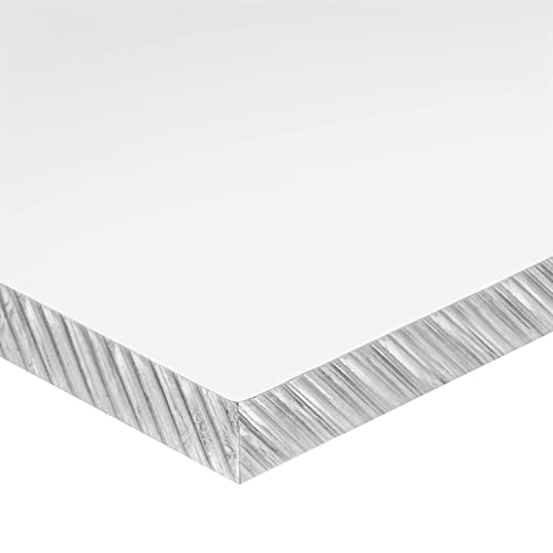 Пластмасов лист от прозрачен поликарбонат USA Sealing дебелина 1/4 инча x ширина 24 инча x дължина 36 см, прозрачен панел, устойчиви