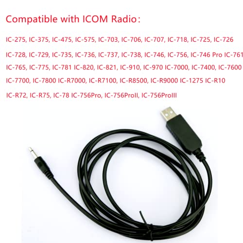 Jxeit USB CT-17 CI-V Преобразувател на ниво CAT Интерфейсния Кабел USB Кабел за Програмиране на ICOM радио IC-706 IC751 IC-756 IC-765