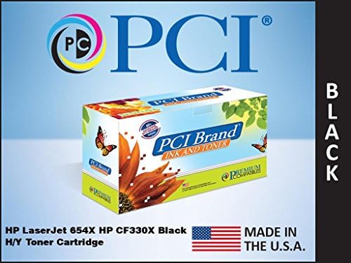 Подмяна Съвместима Тонер касета марка PCI за HP 654X CF330X Черен Тонер-Касета с висок добив на 20,5 K