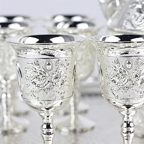 Чаша за рязане на алкохол Домакински Комплект за Вино От С Сплав Декорация на дома От метал в Европейски стил За алкохол (Цвят: B)