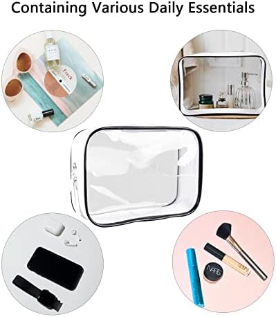 Прозрачен Калъф, Прозрачни Пътни Чанти за тоалетни принадлежности, Лека Прозрачна Чанта за Тоалетни принадлежности, Многофункционална