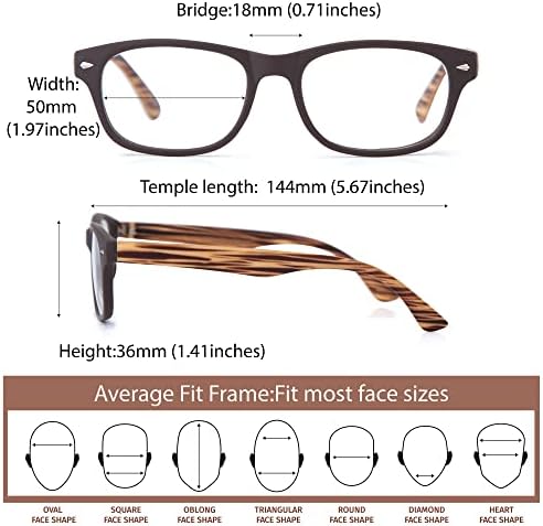 EYEGUARD 3 Опаковки Класически Очила за Четене за жените и Мъжете, Удобни Полнокадровые Ридеры