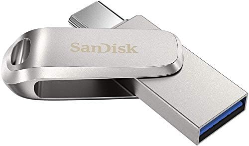 Флаш-памет на SanDisk Ultra Dual Drive Luxe капацитет 256 GB (в опаковка по 5 броя), USB Type-C за смартфони, таблети, компютри - Високоскоростен