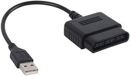 Лъки Rositsa за PS2 Контролер за PS3, PC USB Адаптер Конвертор Геймпад за компютър Черна