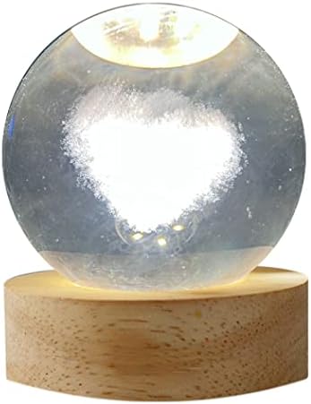 Най-добрият ДОМАШЕН нощна светлина във формата на Сърце с Кристали 3D Подаръци за Детска Спалня Интериор, Идеи за Декорация, Подаръци
