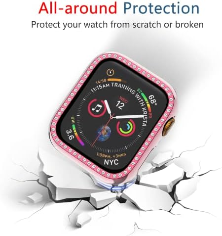 За Apple Watch Series 8 7 6 5 4 3 2 1 SE Защитен калъф Модерен Популярен броня от КОМПЮТЪР с блестящи диаманти За iWatch 45 44 42 41
