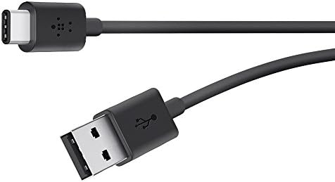 Кабел за зареждане Belkin USB-IF Certified 2.0 от USB-А до USB-C (USB Type C), 6 Фута / 1,8 м, черен