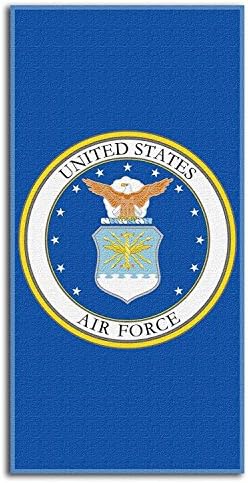 Голяма плажна Кърпа с печат на Министерството на военно-въздушните сили на САЩ 30 x 60 см - Официално лиценз