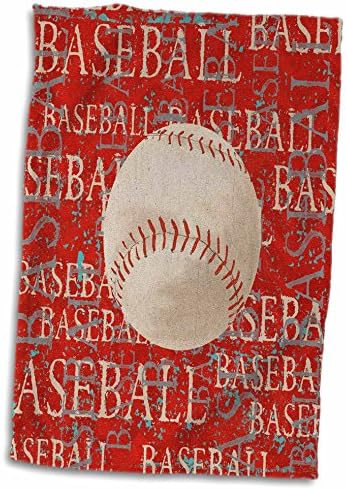 Бейсбольное кърпа с големи надписи, 3D Rose червен цвят TWL_211500_1, 15 x 22