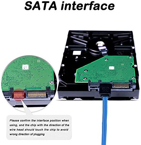 DaKuan Комплект от 12 поредни и 90 Градуса Правоъгълни кабелни SATA III на 6.0 gbps с фиксирующей капаче, кабел SATA III (6X Черно, 6X синьо)
