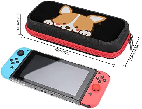 Сладкото Кученце Corgi, Калъф за Носене Switch Lite, Преносима Чанта за Съхранение на Аксесоари и Игри