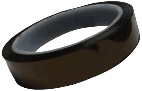 Черно полиимид със силиконово лепило, 2 инча х 36 ярда, 1 ролка