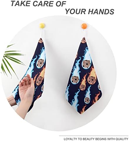 Дизайн на Дантела за Кухненски кърпи с Шарени Топчета за Кърпи за ръце за Баня, Кухня, Спорт