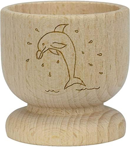 Дървена чаша за яйца Azeeda Подскачащи делфин (EC00023427)