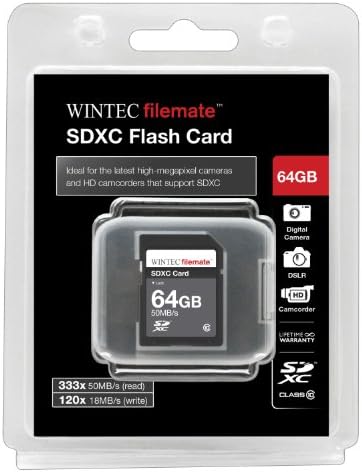 64 GB Високоскоростна карта памет с клас 10 SDXC 50 MB/сек. За фотоапарати FujiFilm FinePix F550EXR FinePix HS20EXR/HS22EXR. Идеален