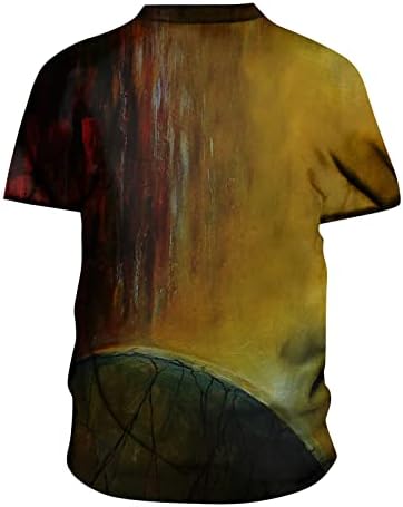 Мъжка Лятна Реколта Блуза 2023, Върхове с Дигитален Печат, Тениски с Къс Ръкав, Ежедневни Свободна Риза, Удобни Тениски