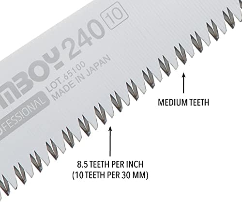 Професионален сгъваем трион Silky GomBoy с Средни зъбци 240 mm (121-24)
