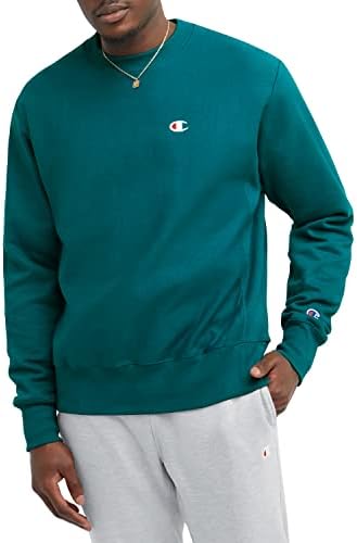 Мъжки Hoody-Пуловер с Обърната Переплетением Champion за мъже, най-Добрите Свитшоты Crew за мъже, Лого C