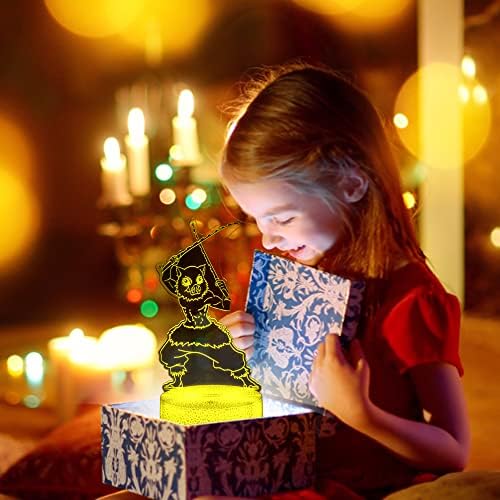 3D Иллюзионная Аниме Лампа, 4 Рисунки и 16 Цвята, Лампа за декора на Помещението с Дистанционно Управление, Коледни Подаръци за Рожден