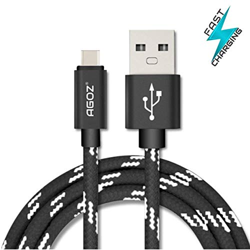 USB кабел C дължина 4 метра, бързо зарядно устройство Agoz, съвместим с Samsung Galaxy Z Flip 3, А01 A02s A03s A11 A12 A13 A20 A21 A32
