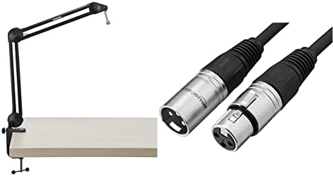 Samson MBA28-28-инчов микрофон барабани за подкастинг и стрийминг (MBA28) и Basics Стандартен балансиран микрофон кабел XLR от мъжа към