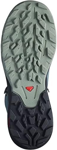 Дамски треккинговые обувки Salomon OUTPULSE Mid Gore-Tex за преходи в бурен време /Черни/ от ковано желязо, 8