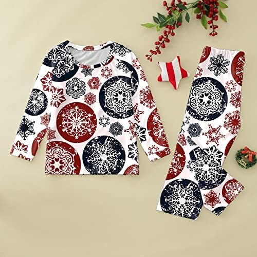 Коледна Пижама DIYAGO за семейството, Подходяща Тениска с дълъг ръкав и Панталони, Пижамный Комплект нощница, Празнична Забавна Облекло