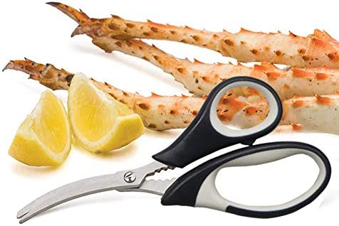 Тежки кухненски ножици от Асцендент-комплектът включва ножици за морски дарове - Сверхпрочная сверхострая хирургична неръждаема стомана